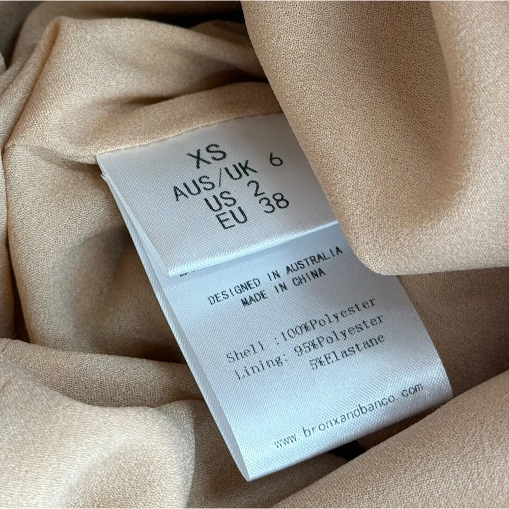 🆕 BRONX & BANCO 🧿 NWOT Mademoiselle Gold Sequin Midi Dress , Size XS US 2 - Picture 15 of 17